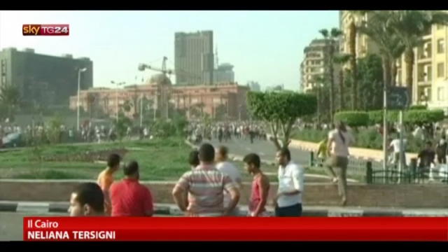 Egitto, tensione e scontri in piazza Tahrir