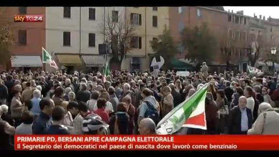 Primarie Pd, Bersani apre campagna elettorale