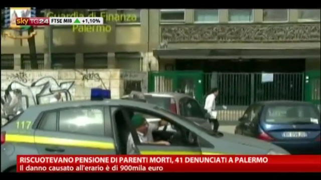 Riscuotevano pensione parenti morti, 41 denunciati a Palermo