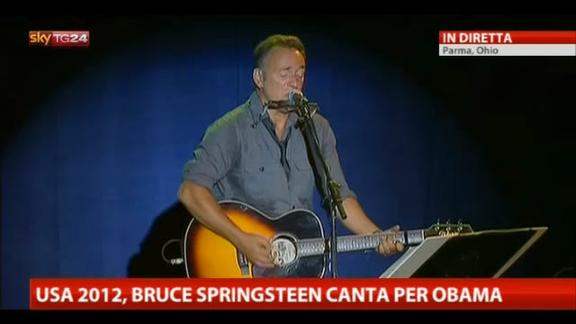 Usa 2012, Bruce Springsteen canta per Obama