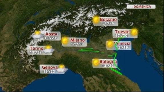 Meteo Italia (19.10.2012) pomeriggio