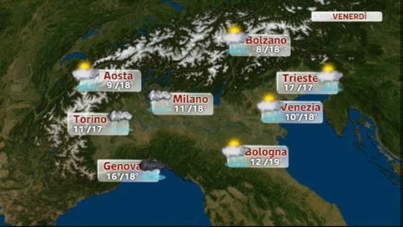 Meteo Italia (24.10.2012) pomeriggio