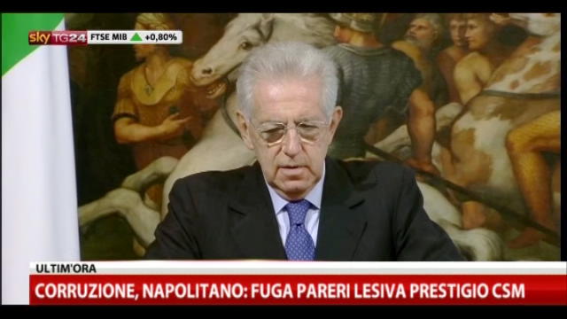 Monti: Grazie per l'attenzione per il 2013, but please relax