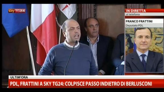 Primarie Pdl, Frattini a Sky Tg24: appoggio Alfano