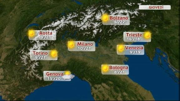 Meteo Italia (25.10.2012) pomeriggio