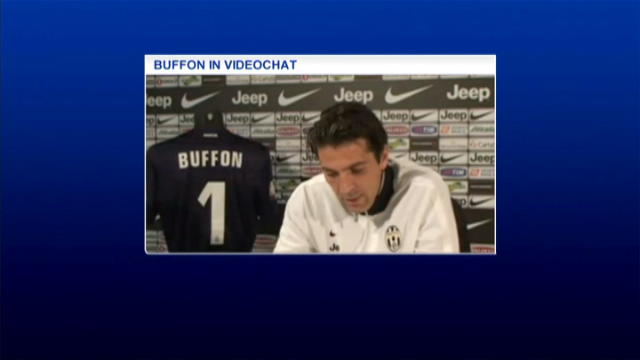 Buffon in videochat sul sito della Juventus