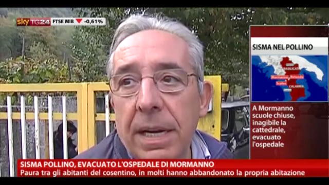 Sisma Pollino, evacuato ospedale Mormanno