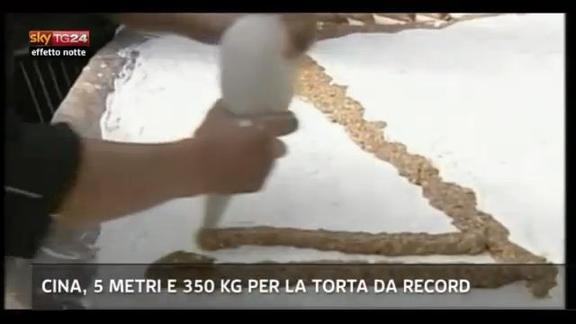 Lost & Found, Cina: 5 metri e 350 Kg per la torta da record