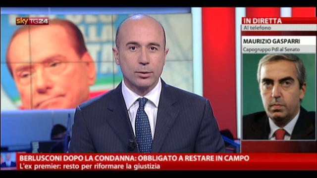 Gasparri: Berlusconi è in campo, non si è mai ritirato