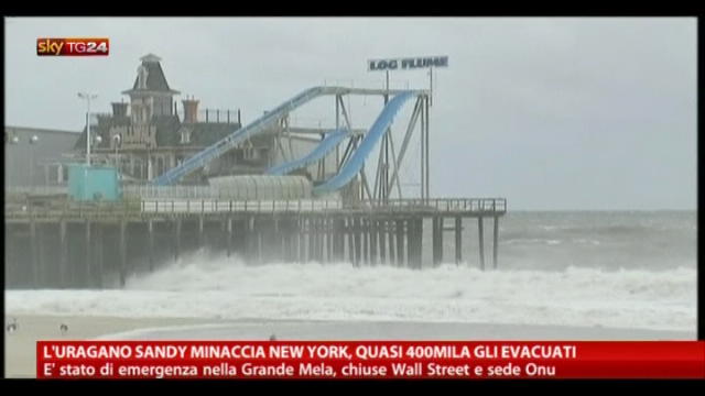 L'uragano Sandy minaccia New York, quasi 400 mila evacuati