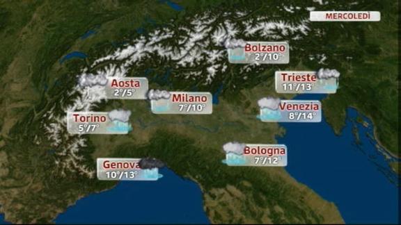 Meteo Italia 30.10.2012 pomeriggio