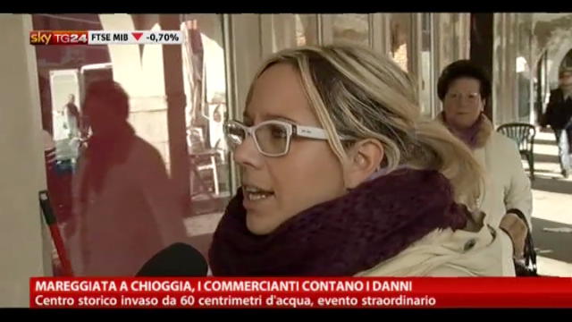 Mareggiata a Chioggia, i commercianti contano i danni