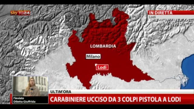 Carabiniere ucciso da 3 colpi di pistola a Lodi