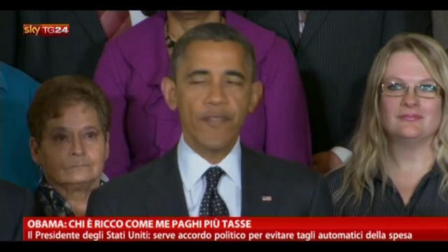 Obama: chi è ricco come me paghi più tasse