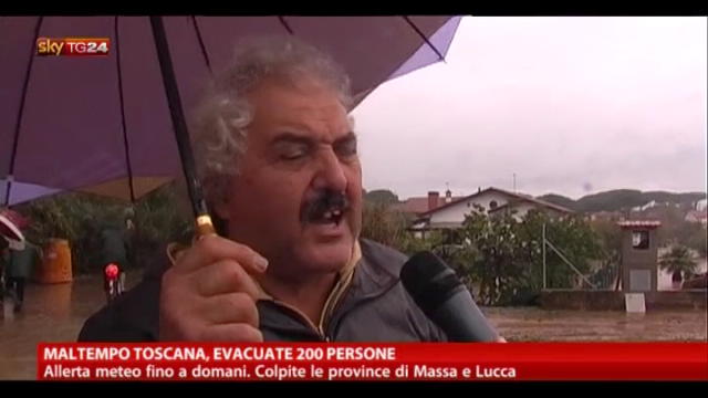 Maltempo Toscana, evacuate 200 persone