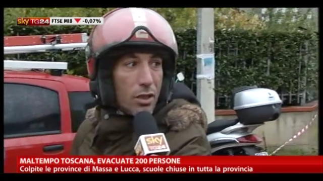 Maltempo Toscana, evacuate 200 persone