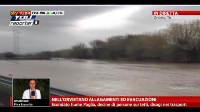 Nell'Orvietano allagamenti ed evacuazioni