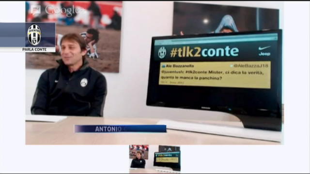 Antonio Conte riponde ai tifosi della Juventus