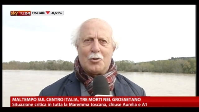 Maltempo sul centro Italia: situazione critica in maremma