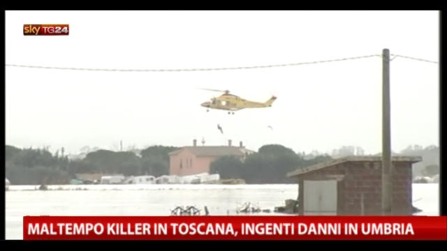 Maltempo killer in Toscana, ingenti danni in Umbria