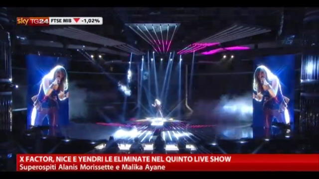 X Factor, Nice e Yendri le eliminate nel quinto live show