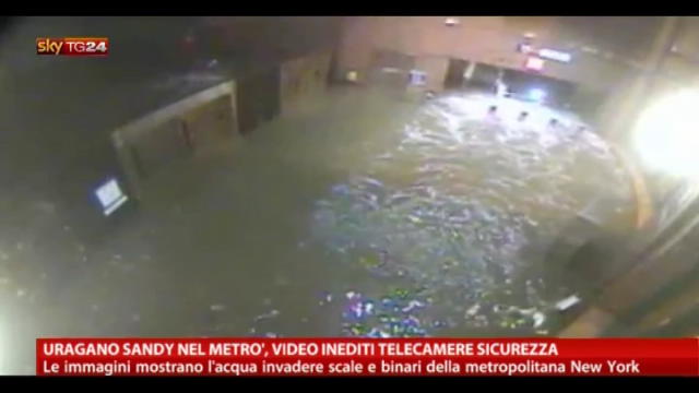 Uragano Sandy nel metrò, video inediti telecamere sicurezza