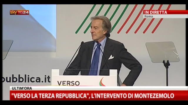 "Verso la Terza Repubblica", intervento di Montezemolo