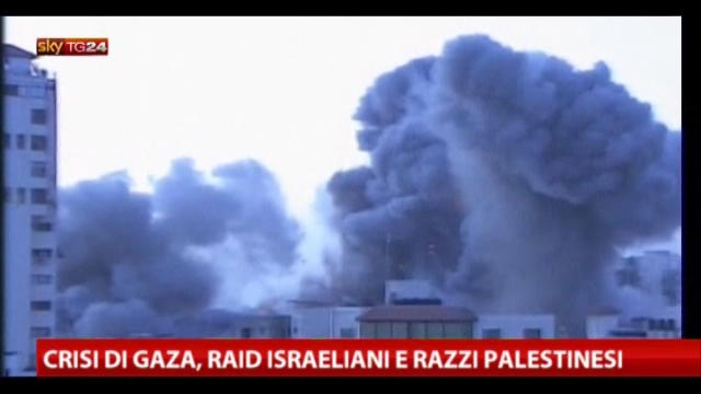 Crisi di Gaza, raid israeliani e razzi palestinesi