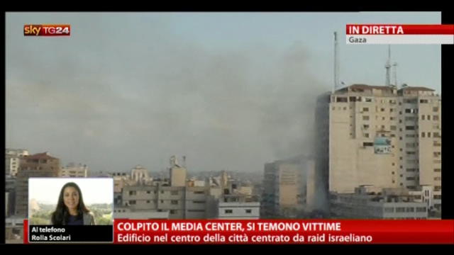 Gaza, colpito il Media Center, si temono vittime