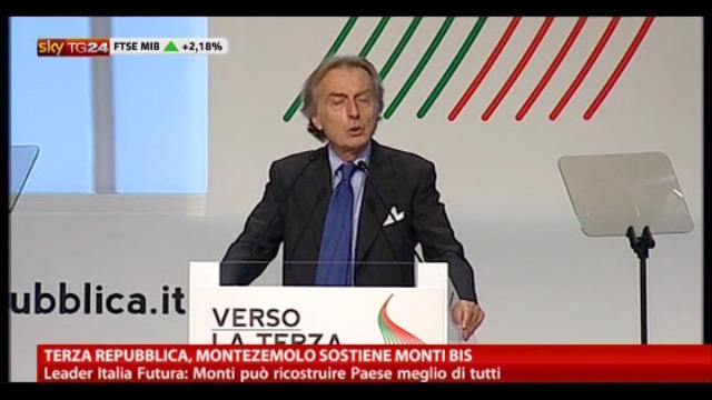 Terza Repubblica, Montezemolo sostiene Monti bis