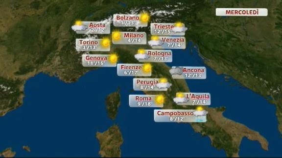 Meteo Italia 20.11.2012 sera