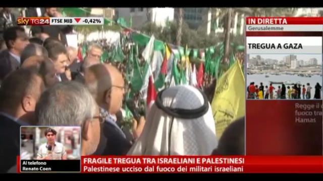 Palestinese ucciso dl fuoco dei militari israeliani