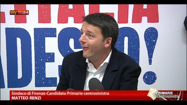 Primarie CS, Renzi: è derby tra usato sicuro e innovazione