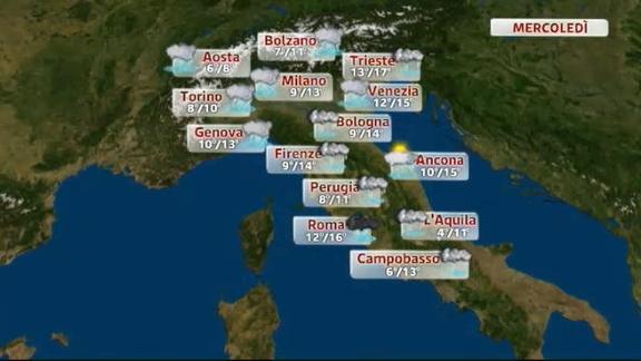 Meteo Italia (27.11.2012) pomeriggio