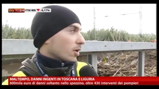Maltempo, danni ingenti in Toscana e Liguria