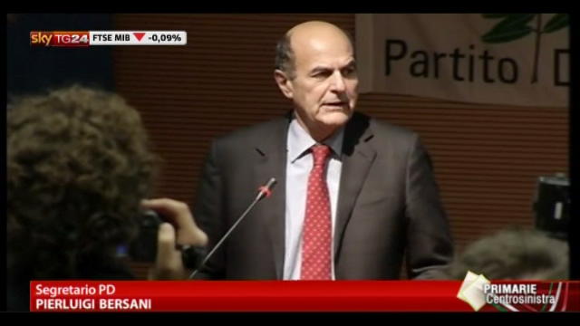 Primarie, Bersani: regole si rispettano, basta fuoco amico