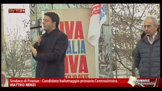 Ballottaggio, Renzi: se vince Bersani nessuno griderà brogli