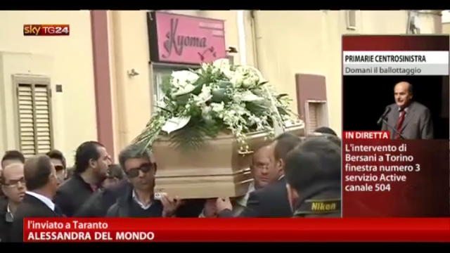 Ilva, Taranto: funerali dell'operaio morto per tromba d'aria