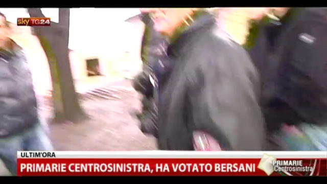 Primarie Centrosinistra, ha votato Bersani