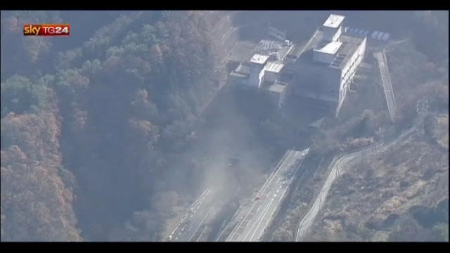 Tunnel crollato in Giappone, almeno 5 vittime