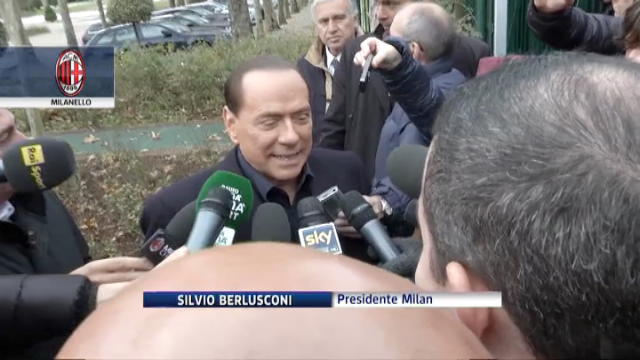 Berlusconi a Milanello: "Balotelli? Costa troppo"