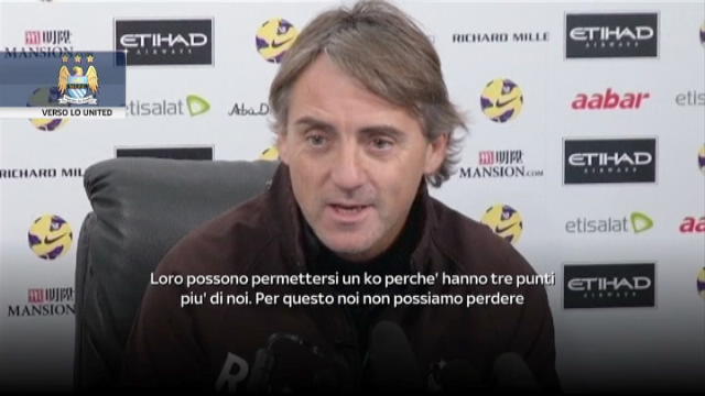Mancini: "Il derby? Noi non possiamo perdere"