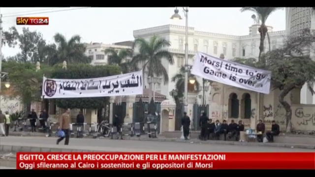 Egitto, cresce la preoccupazione per le manifestazioni