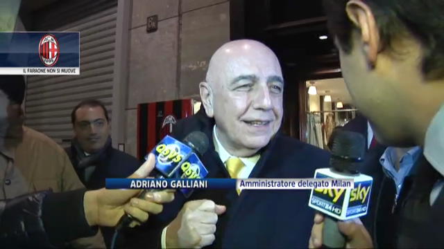 Galliani, il Faraone non si muove