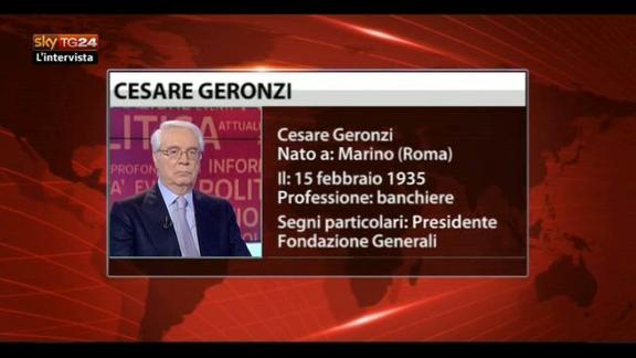 L'intervista di Maria Latella a Cesare Geronzi