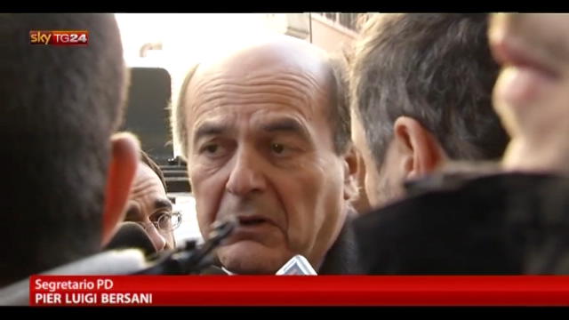 Le parole di Bersani dopo l'incontro di ieri con Monti