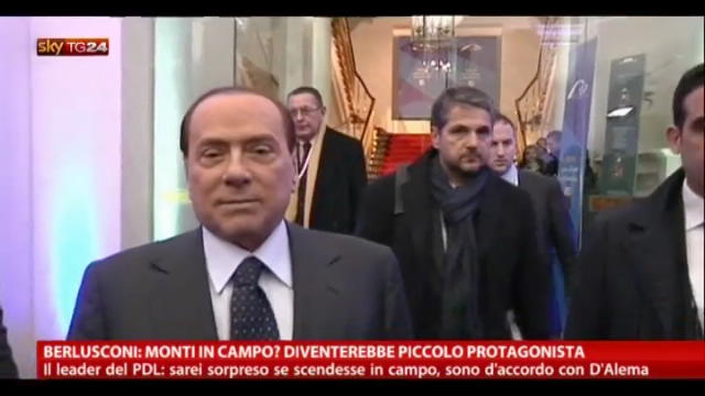 Berlusconi: sarei sorpreso se Monti scendesse in campo