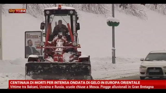Centinaia di morti per intensa ondata gelo Europa orientale