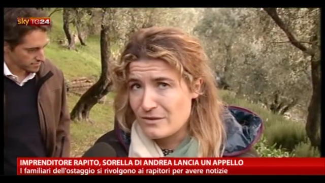 Imprenditore rapito, sorella Andrea Calevo lancia un appello