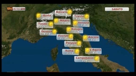 Meteo mattina Italia 28.12.2012